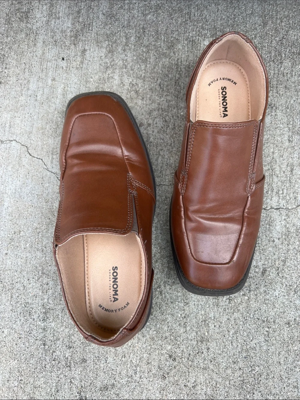 Sonoma Men's Chestnut Brown Slip-On Loafers